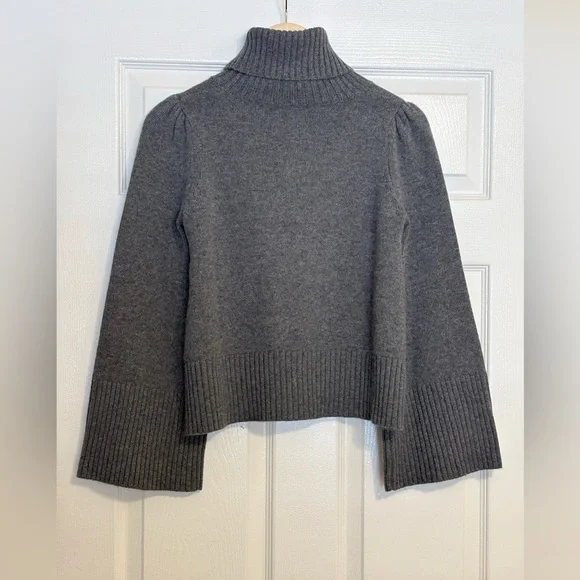 GOOP Co Collection Wool Cashmere Oversized Turtleneck Wide Sleeve Sweater XS - Picture 8 of 8